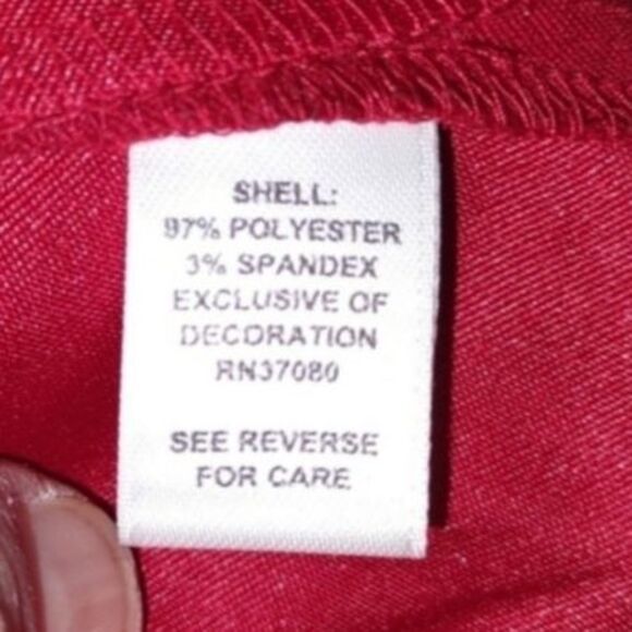 Cato Red Faux Button Full Zip Dress Jacket Blazer Plus Size 24W - Picture 6 of 7